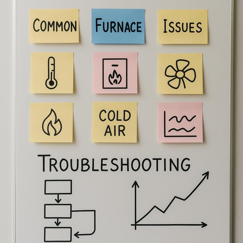 Common Furnace Issues and DIY Troubleshooting illustrating furnace repair service near me