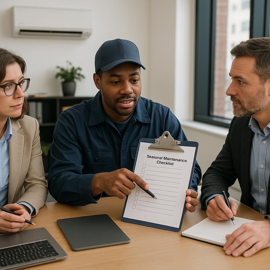 Seasonal HVAC Maintenance Checklist illustrating hvac maintenance checklist