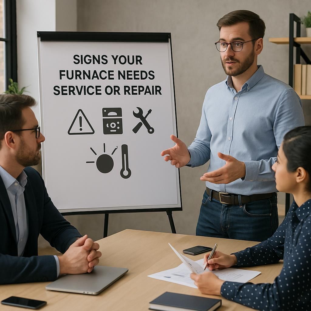 Signs Your Furnace Needs Service or Repair illustrating furnace service and repair