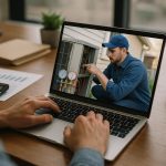 Technician inspecting a home HVAC unit outdoors with tools, highlighting HVAC repair services near me for prompt solutions